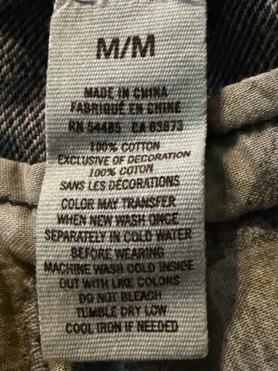 American Eagle Outfitters Medium Blue Denim Jacket 100% Cotton - Picture 4 of 8